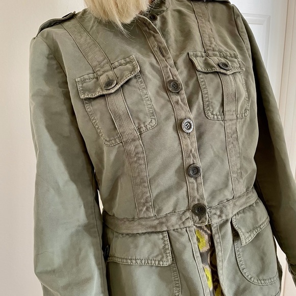 See By Chloe Paris Olive Green Cargo Utility Jacket 32 - Picture 9 of 16
